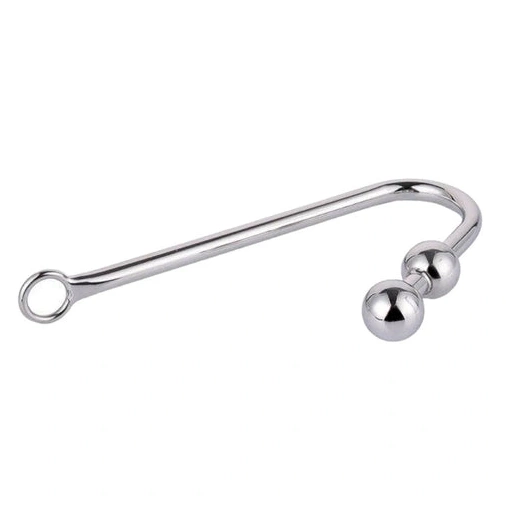 Two Balls 4417 Pleasurable Stainless Anal Hook Steel 0819